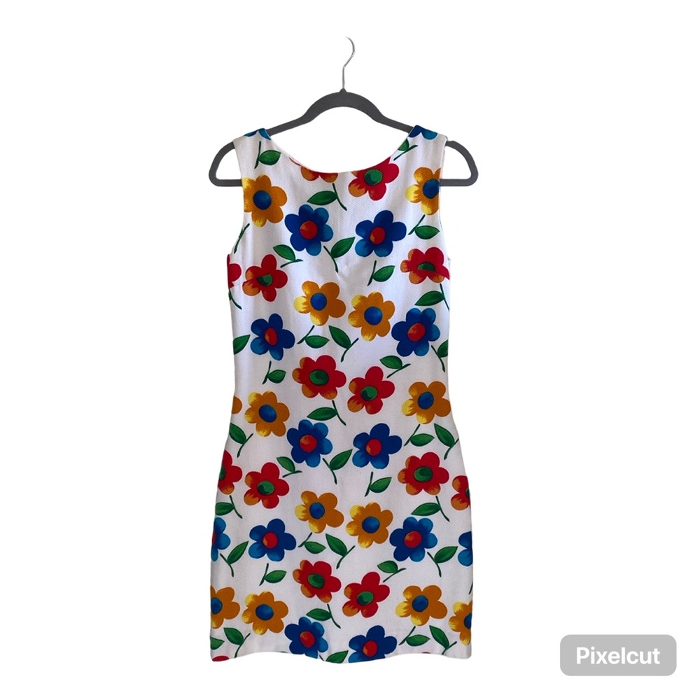 Bright Floral Sheath Dress
